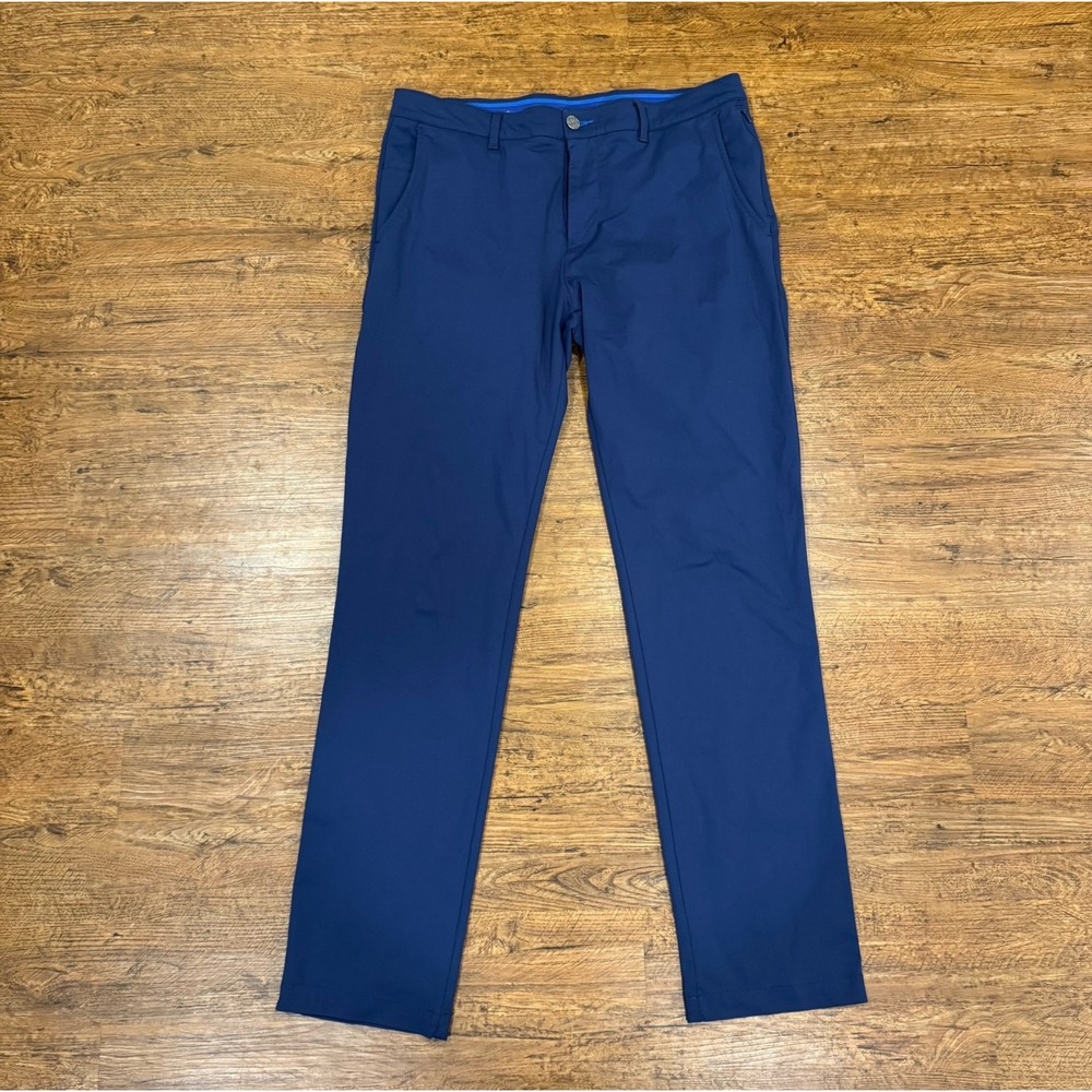 Twillory Blue Tailored Fit Technical Performance Chino Pants Trousers Men 34x34